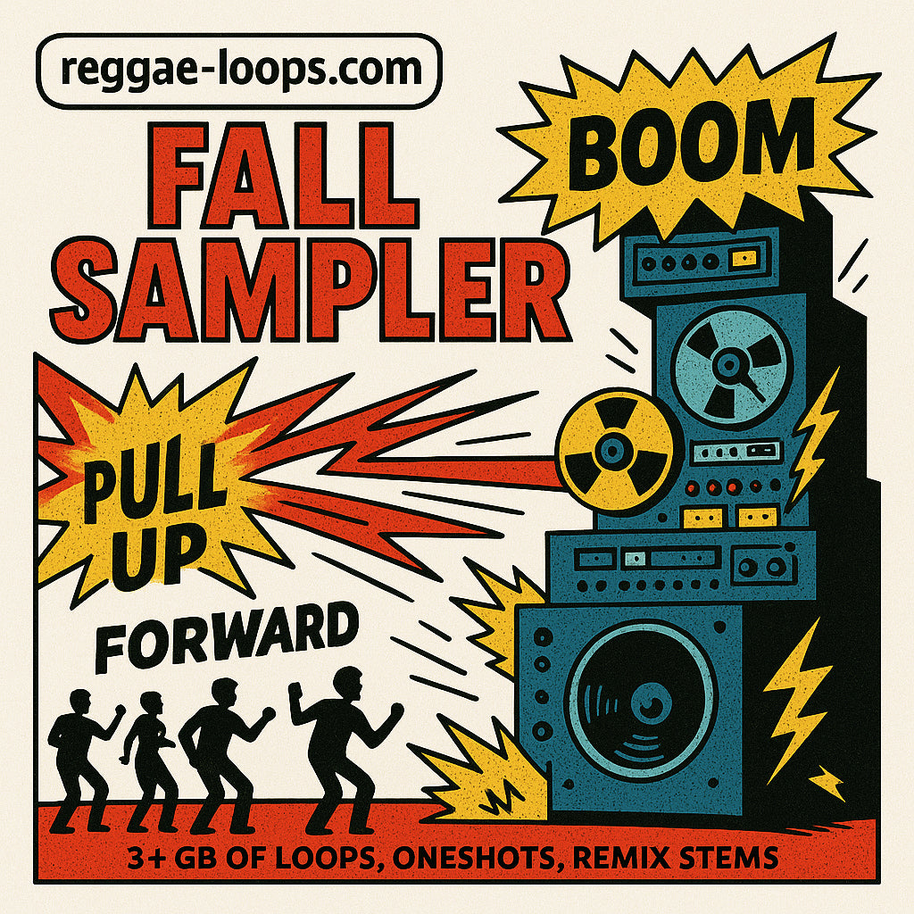 Reggae-loops Fall&nbsp; Sampler 2025
Free 3.3 GB Pack of Reggae, Dub, and Beats Loops, Oneshots and Remix Stems