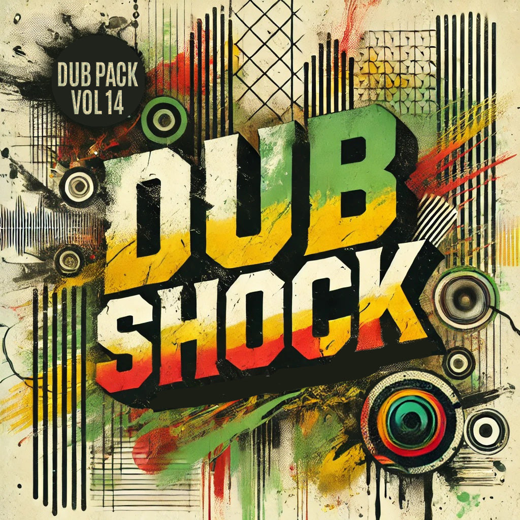 Dub Pack Series Vol 14 - Dub Shock
Genre(s):Reggae / Future Dub
Tempo Range: 140 bpm
Key: Am
Pack Size: 3.8GB (51 Loops / 64 Oneshots / 50 Individual Stems / 5 Remix Stems)
