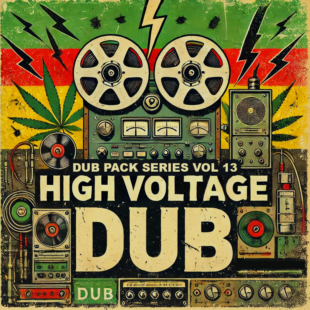 Dub Pack Series Vol 13 - High Voltage Dub
Genre(s): Reggae / Future Dub
Tempo Range: 140 bpm
Key: Cm
Pack Size: 3.8GB (64 Loops / 88 Oneshots / 37 Individual Stems / 6 Remix Stems)