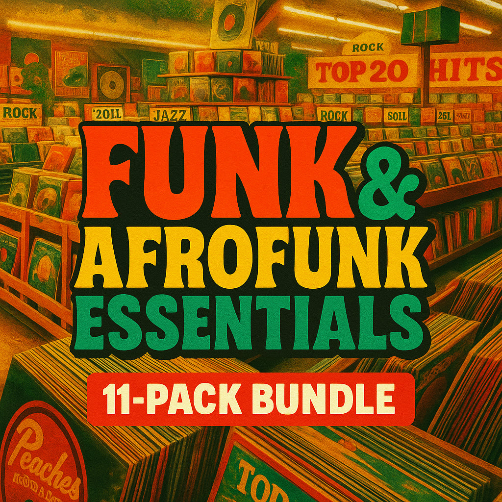 Funk and Afro Funk 11-Pack Bundle
100% Royalty-Free
Genre(s): Funk / AfroFunk / Latin Funk / Funk / Hip-Hop &amp; Some Dub
Tempo Range: 82–134 BPM
Pack Size: 15GB&nbsp;