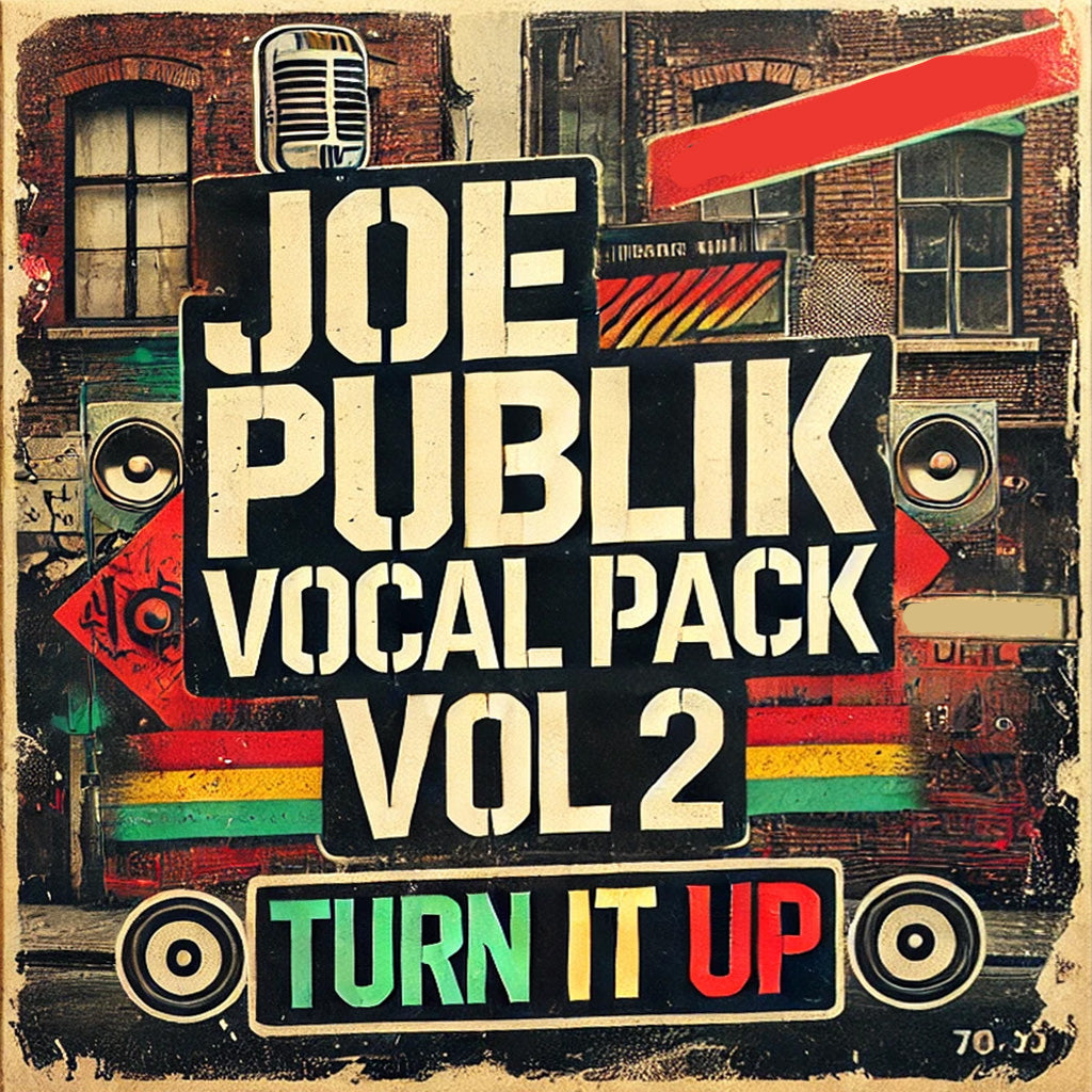 Joe Publik Vocal Pack Vol 2 - Turn It Up
Genre(s):Reggae / HipHop
Tempo Range: 85bpm
Key: Fm
Pack Size: 1.9GB (64 Loops (Dry Versions + 7 Processed Versions)