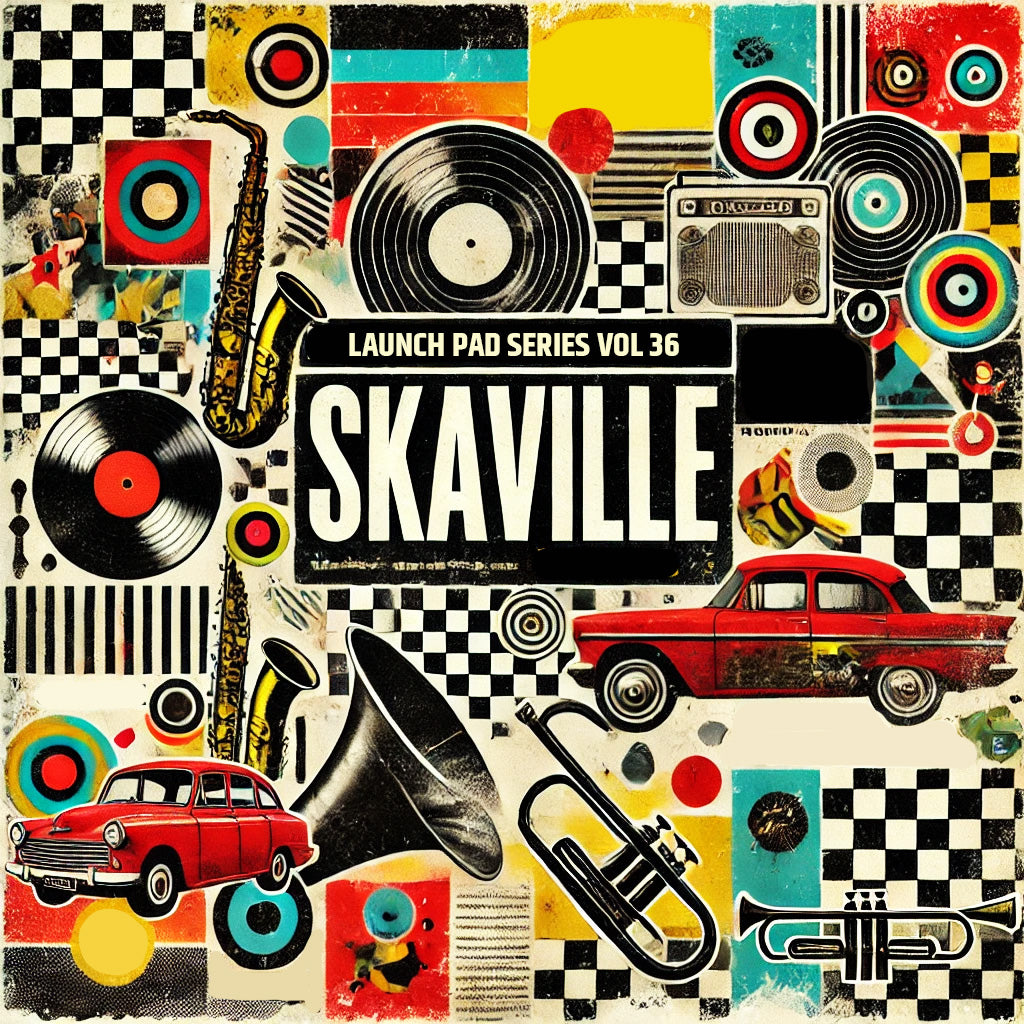 Launch Pad Series Vol 36 - Skaville
Genre(s): Ska / Reggae
Tempo Range: 118bpm
Key: D
Pack Size: 740MB (83 Loops / 79 Oneshots / 8 MIDI Files)