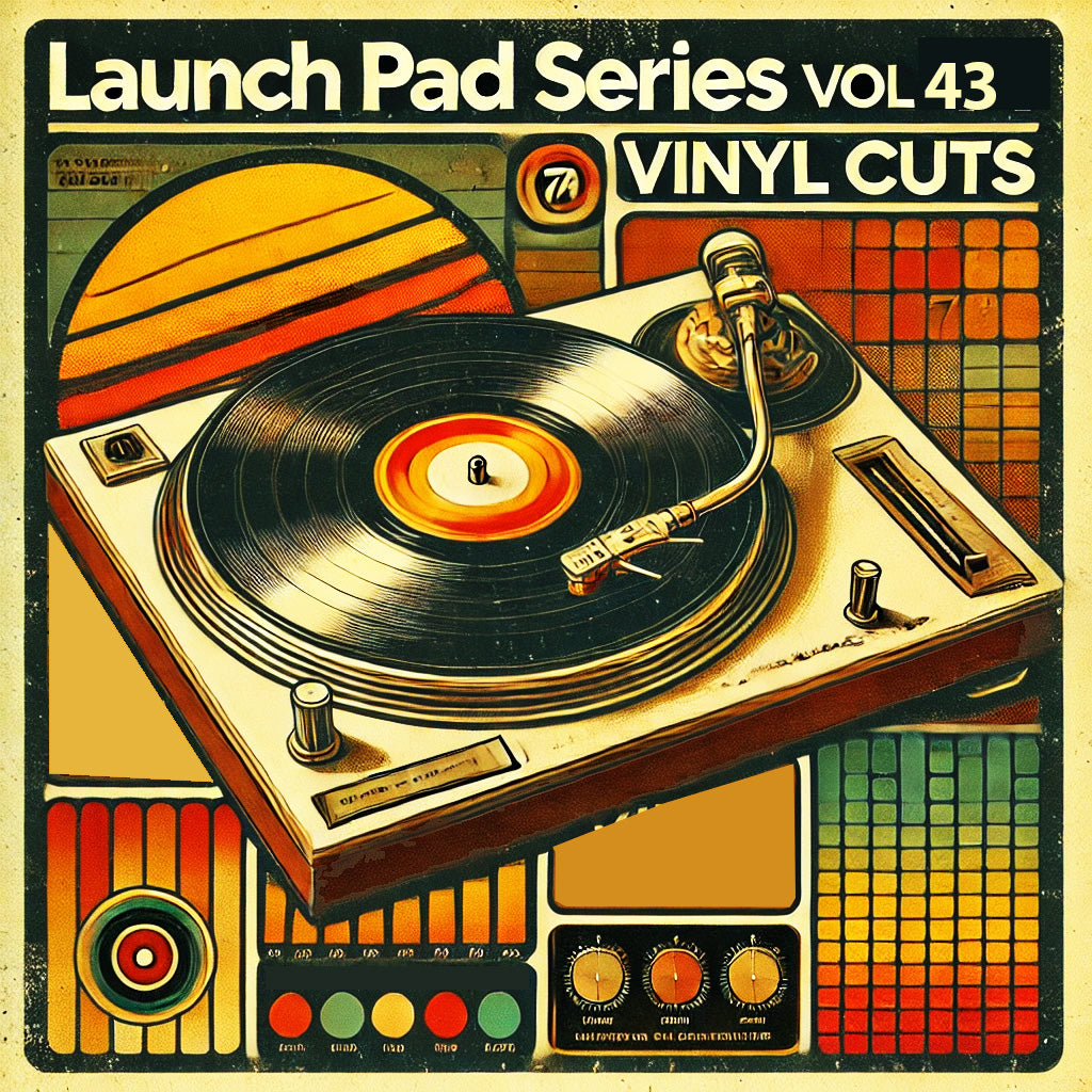 Launch Pad Series Vol 43 - Vinyl Cuts
Genre(s):HipHop / Funk
Tempo Range: 82bpm
Key: Cm
Pack Size: 550MB (43 Loops / 50 Oneshots / 10 MIDI Files)