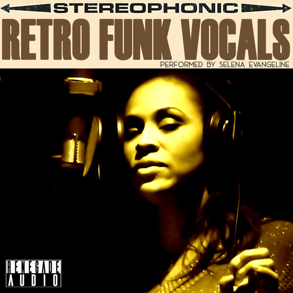 Retro Funk Vocals
Genre(s): Funk, Hip Hop, Soul, R&amp;B, Breakbeat, Electronic
Tempo: 82-109 BPM
Key: Various (Gm, Em, Dm)
Size: 6.9GB (2234 Loops / 1179 Oneshots)