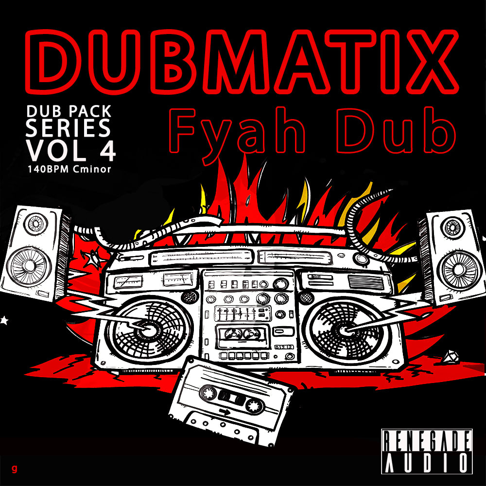 Dub Pack Series Vol 4 - Fyah Dub
Genre: Modern Reggae / Steppers
Tempo: 140
Key: C minor
Pack Size: 3.7GB (Stems, Loops Oneshots, Ableton, Maschine Kits)
