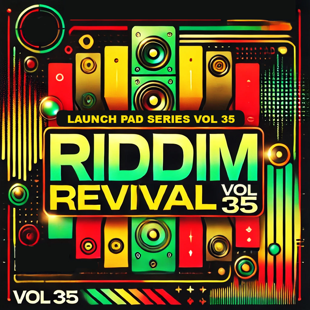 Launch Pad Series Vol 35 - Riddim Revival
Genre(s): Modern Dancehall
Tempo Range: 90bpm
Key: Am
Pack Size: 450MB (38 Loops / 31 Oneshots / 14 MIDI Files)
