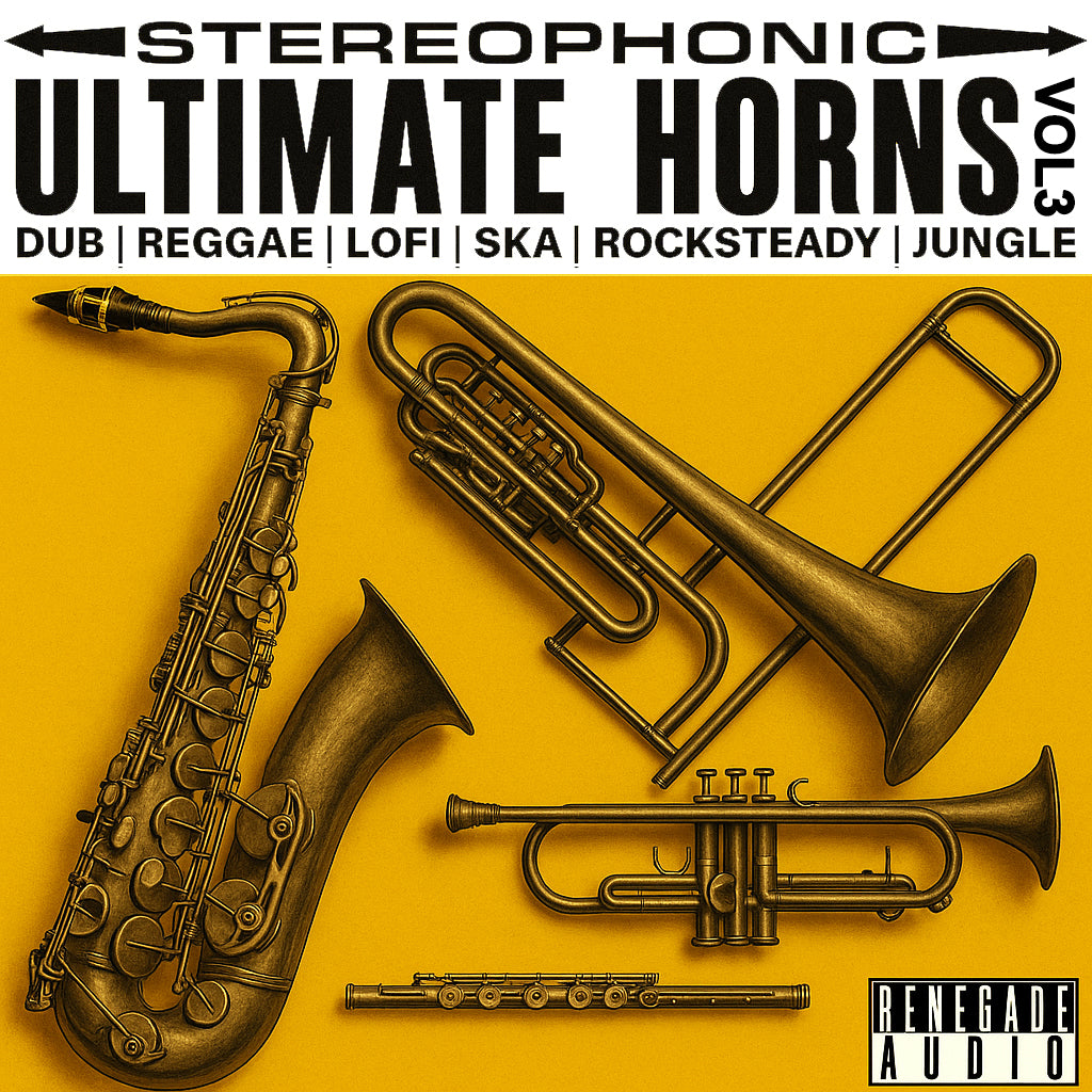 Ultimate Horn Collection Vol 3

100% Royalty-Free
Genre(s):&nbsp; Dub / Reggae / Ska / Rocksteady / Jungle / Downtempo
Tempo Range: 65- 175BPM
Pack Size: 1.8GB (195 Loops / 125 Oneshots)